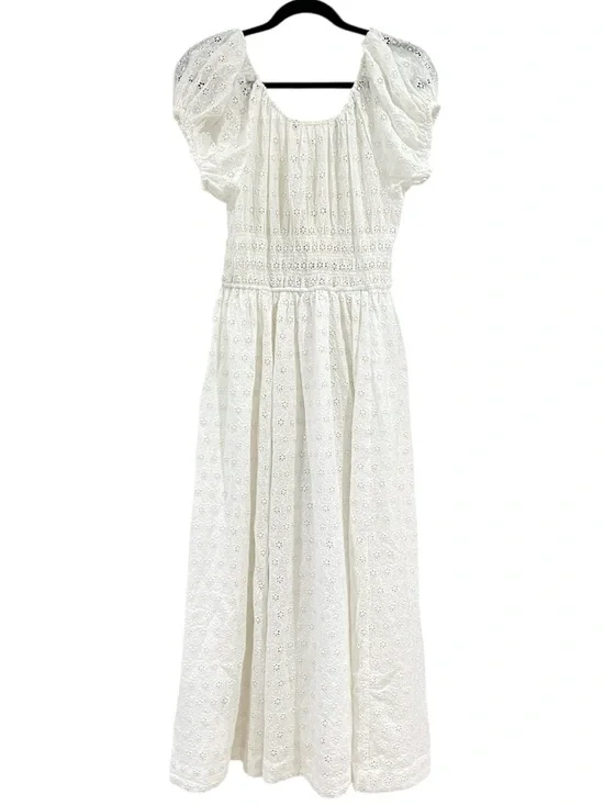 DÔEN Quinn Eyelet Dress Salt White Cotton Romantic Prairie NEW NWT - Picture 4 of 9